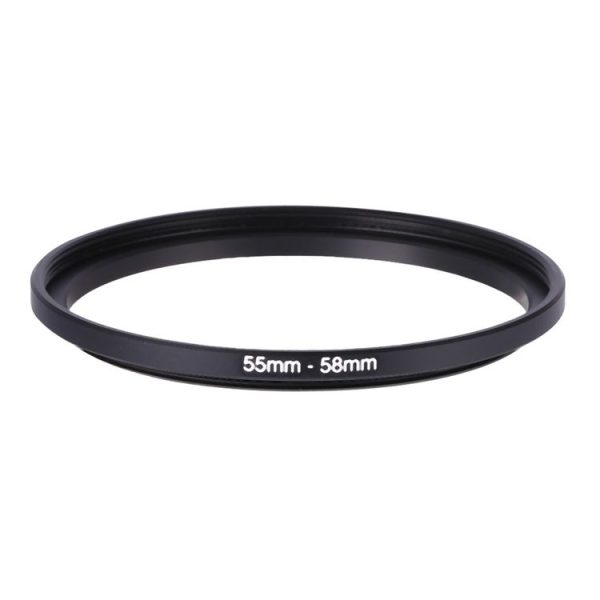 55mm-58mm Lens Stepping Ring (Black)