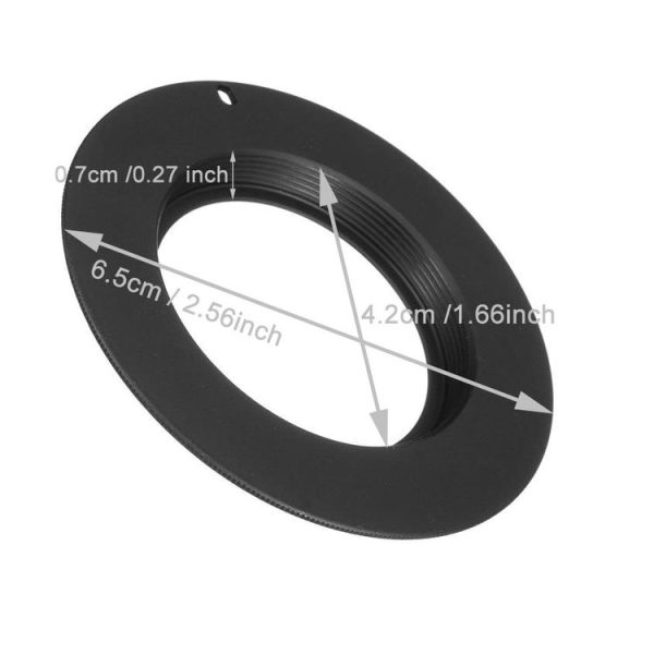 M42-EOS Lens Mount Stepping Ring (Black) - Image 4