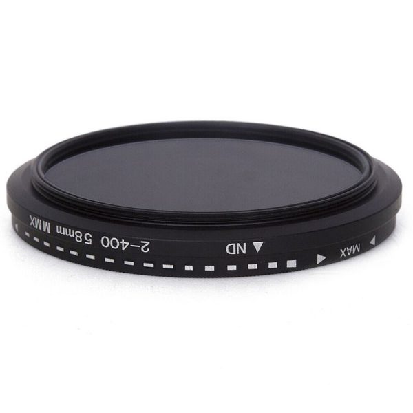 58mm ND Fader Neutral Density Adjustable Variable Filter ND 2 to ND 400 Filter (Black) - Image 2