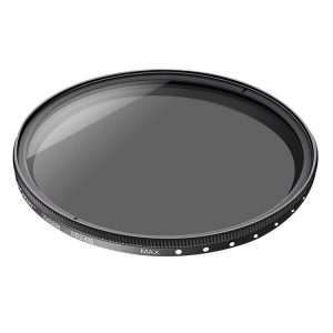 62mm ND Fader Neutral Density Adjustable Variable Filter ND2 to ND400 Filter (Black)