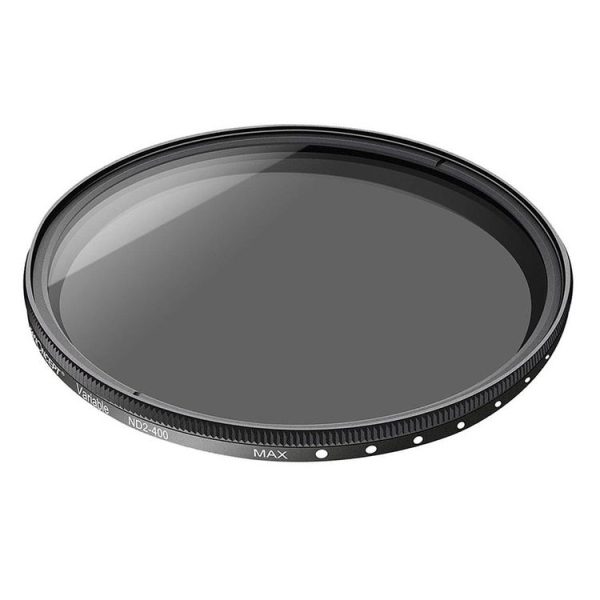 62mm ND Fader Neutral Density Adjustable Variable Filter ND2 to ND400 Filter (Black)
