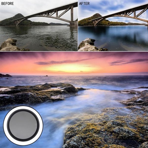 72mm ND Fader Neutral Density Adjustable Variable Filter ND 2 to ND 400 Filter (Black) - Image 7