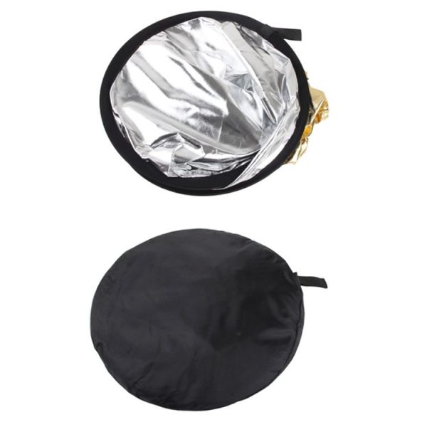 2 in 1 (Gold / Silver) Folding Reflector Board (60cm) - Image 4