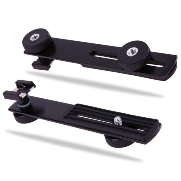 Metal Flash Bracket for DSLR Camera (Black)