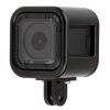 Housing Shell CNC Aluminum Alloy Protective Cage with Insurance Back Cover for GoPro HERO5 Session / HERO4 Session / HERO Session (Black)