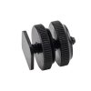 Reinforced Hot Shoe Aluminum Alloy 1 / 4 inch Screw Adapter with Double Nut for DSLR Cameras, GoPro HERO9 Black / HERO8 Black / 7 / 6 / 5 / 5 Session / 4 / 3+ / 3 / 2 / 1 - Image 3