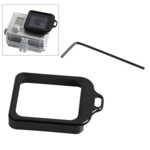 Aluminum Lanyard Ring Lens Mount with Screw Driver for GoPro HERO4 / 3+ (Black)