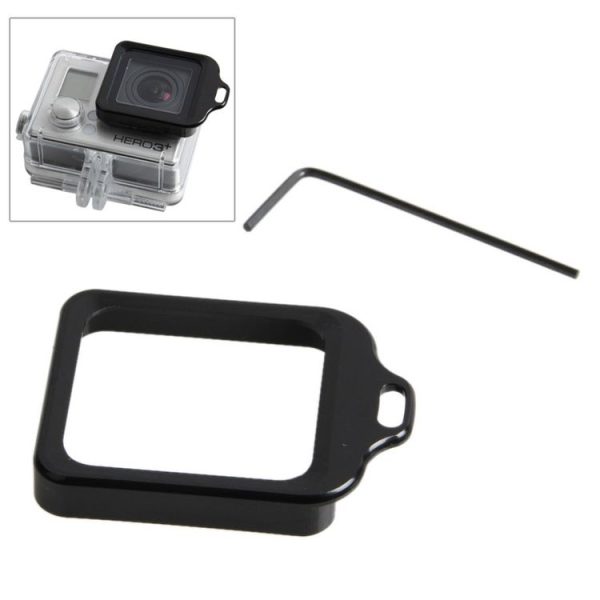 Aluminum Lanyard Ring Lens Mount with Screw Driver for GoPro HERO4 / 3+ (Black) - Image 2