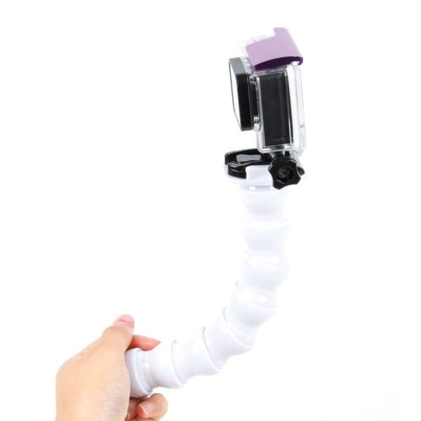TMC HR127 7 Joint 360 Degrees Rotation Adjustable Neck for GoPro, Insta360, DJI and Other Action Cameras (White) - Image 2