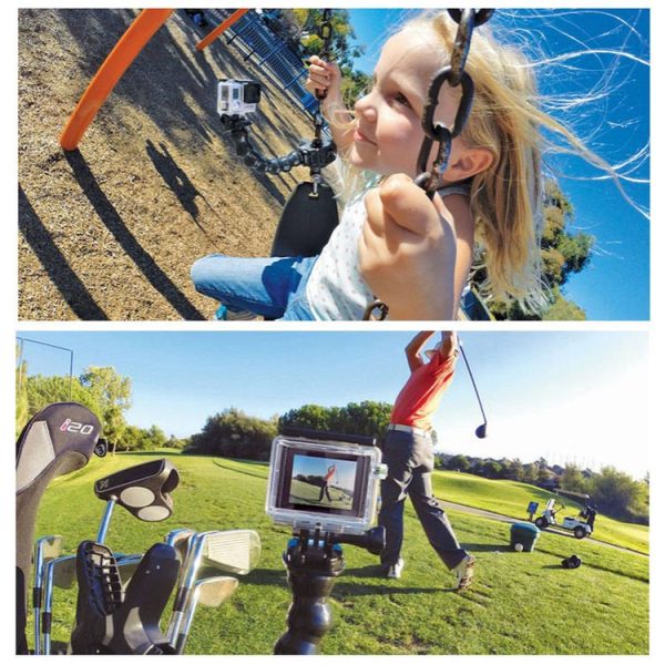 TMC HR127 7 Joint 360 Degrees Rotation Adjustable Neck for GoPro, Insta360, DJI and Other Action Cameras (White) - Image 6
