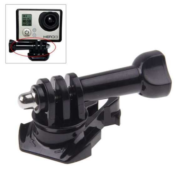 360 Degree Rotate Adjustable Buckle Basic Strap Mount & Screw Bolt for GoPro HERO11 Black / HERO10 Black / HERO9 Black / HERO8 Black / 7 / 6 / 5 / 5 Session / 4 / 3+ / 3 / 2 / 1 (Black) - Image 2