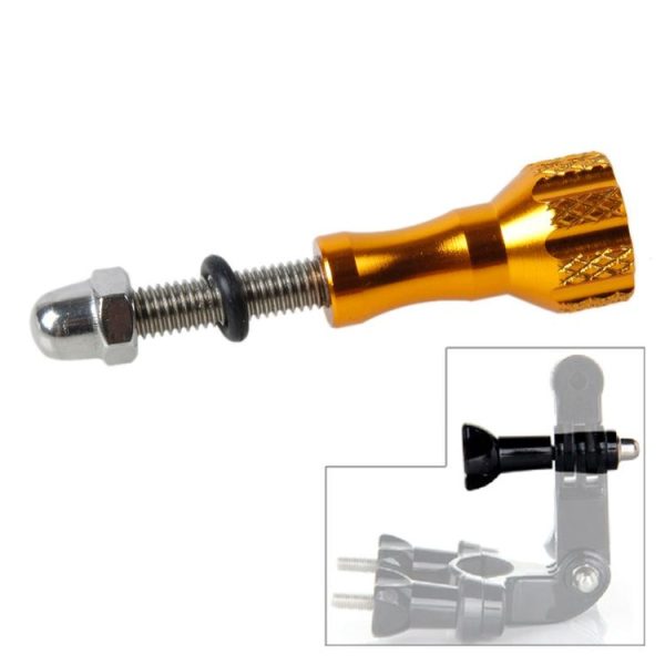TMC Aluminum Thumb Knob Stainless Bolt ScrewGoPro, Insta360, DJI and Other Action Cameras, Length: 5.8cm (Gold) - Image 2