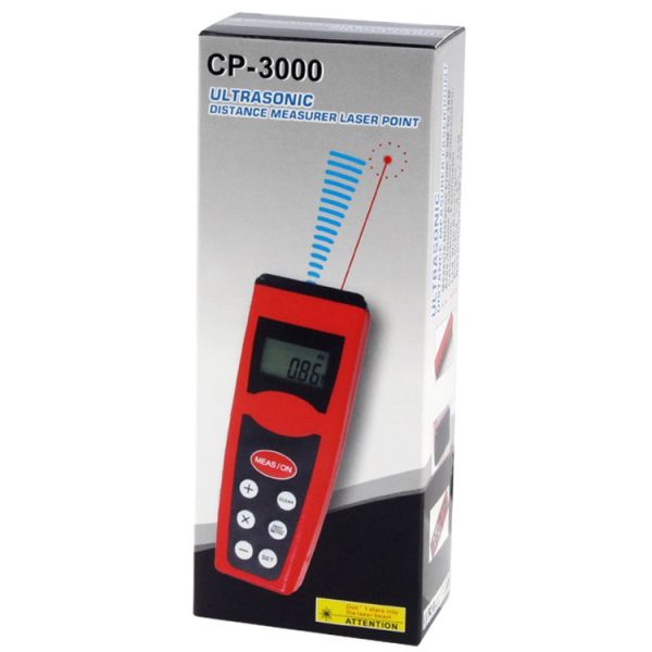 Ultrasonic Distance Measure Measurer with Laser Pointer, Range: 0.5-18m (CP-3000) - Image 6