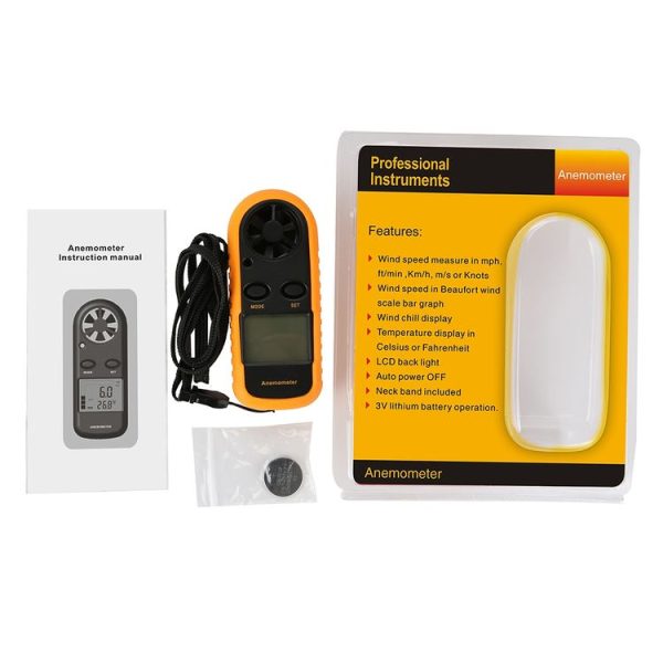 AR-816 Digital Electronic Thermometer Anemometer - Image 4