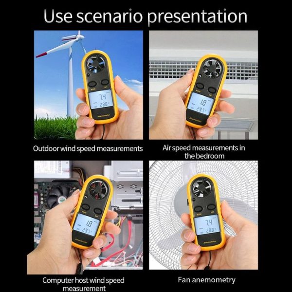 AR-816 Digital Electronic Thermometer Anemometer - Image 8