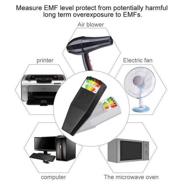 5-LED Electromagnetic Radiation Detector EMF Meter Tester - Image 7