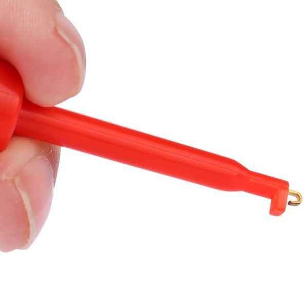 1 Pair 56mm Black and Red Hook Type Test Probe Clip (Large Size) - Image 5