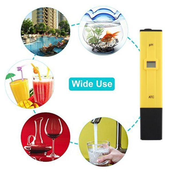 Pocket-sized PH Meter with ATC (Yellow) - Image 10