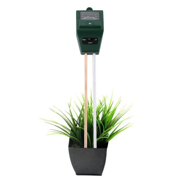 3 in 1 Plant Flowers Soil Meter (PH + Moisture + Light) (Green)