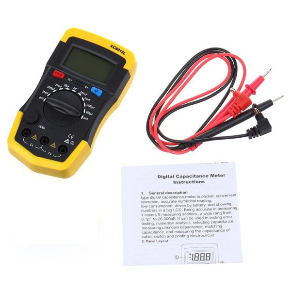 Capacitor Capacitance Meter Tester 6013 XC6013L (Yellow) - Image 6