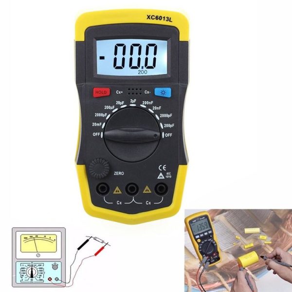 Capacitor Capacitance Meter Tester 6013 XC6013L (Yellow) - Image 7