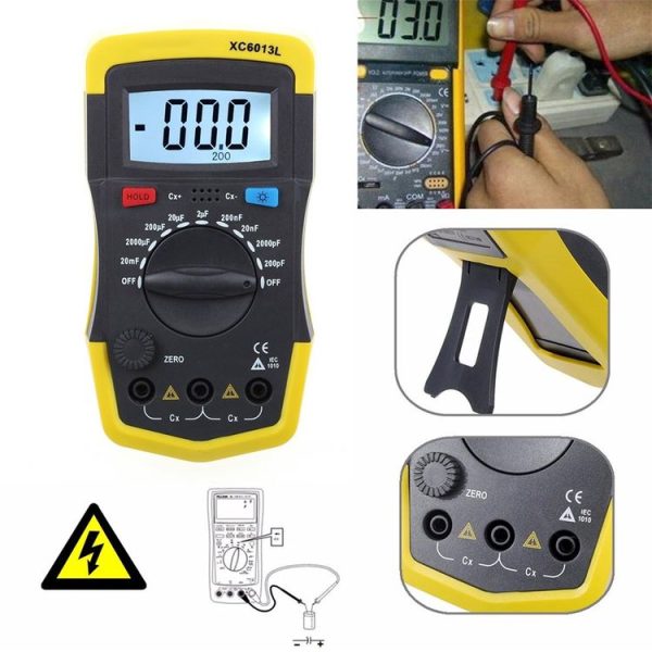 Capacitor Capacitance Meter Tester 6013 XC6013L (Yellow) - Image 8