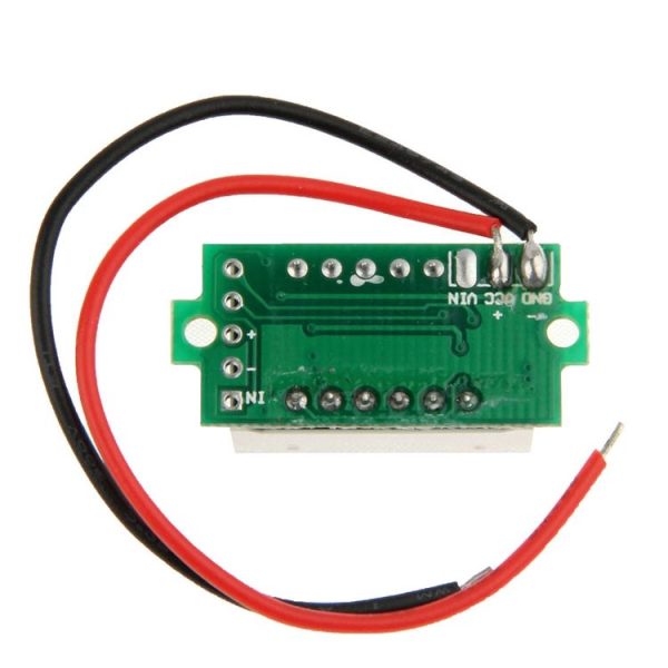 DC 3.2-30V Green Light Mini Digital Voltage Panel Meter - Image 3