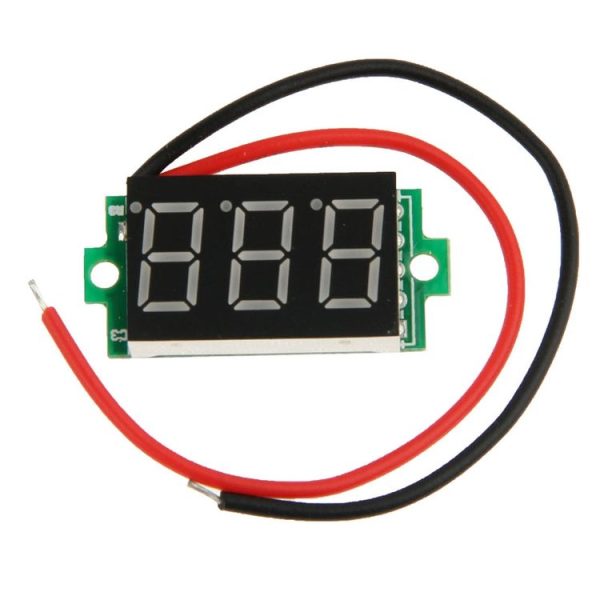 DC 3.2-30V Green Light Mini Digital Voltage Panel Meter - Image 4