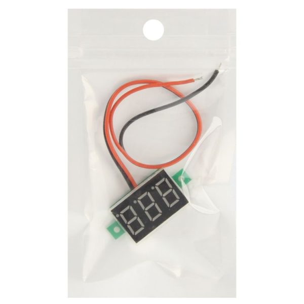 DC 3.2-30V Green Light Mini Digital Voltage Panel Meter - Image 5