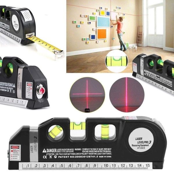 Level Laser Aligner Horizon Vertical Measuring Tape - Image 8