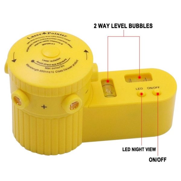 LV-06 8-Function Laser Level Leveler with Tripod (Yellow) - Image 4