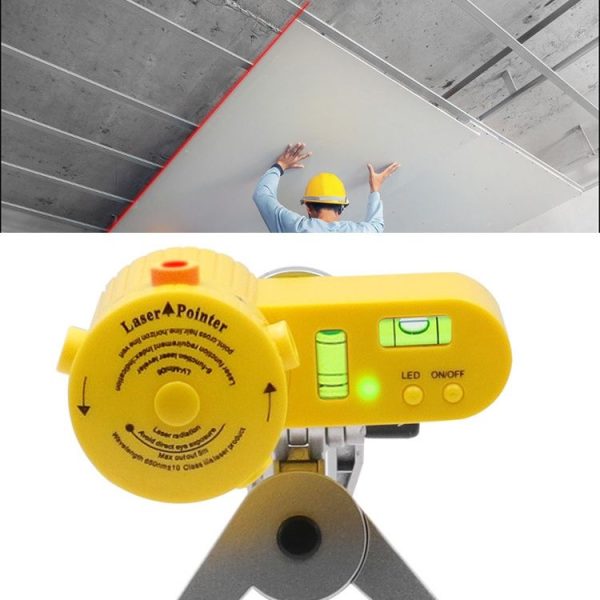 LV-06 8-Function Laser Level Leveler with Tripod (Yellow) - Image 7