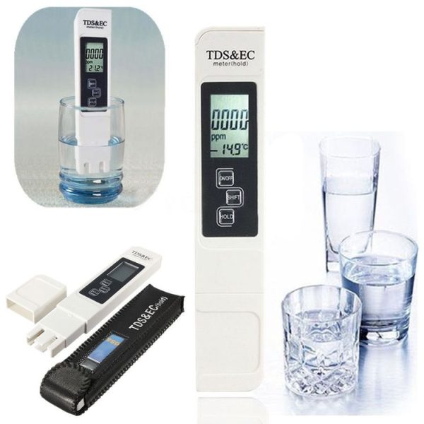 Digital Multi-function LCD Monitor TDS & EC Meter Water Measurement Test Tool (Beige) - Image 5