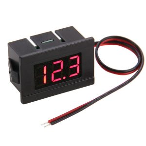 V33D 2 Wires Red Light Display Mini Digital Voltage Meter, Measure Voltage: DC 4.5-120V