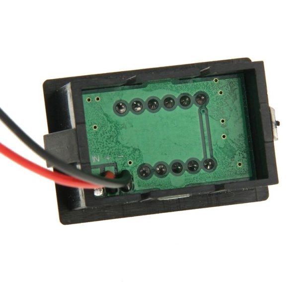 V33D 2 Wires Red Light Display Mini Digital Voltage Meter, Measure Voltage: DC 4.5-120V - Image 5