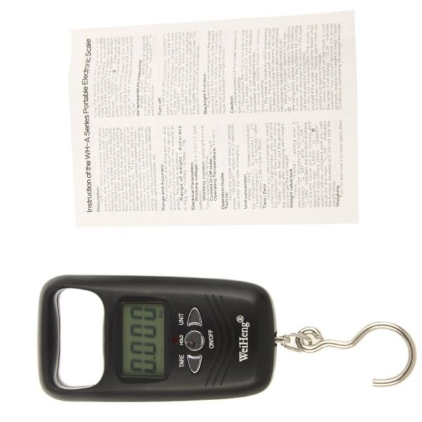 50kg x 10g LCD Electronic Travel Luggage Hook Weight Scale (WH-A17) - Image 5