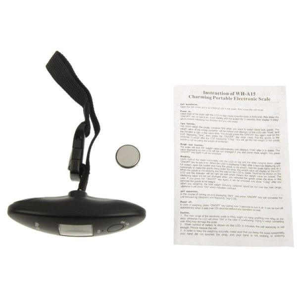 40kg x 100g LCD Electronic Travel Luggage Weight Scale (WH-A15) - Image 6
