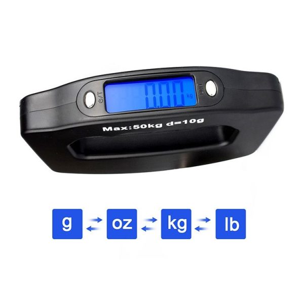 50kg Electronic Travel Luggage Scale (Black) - Image 6
