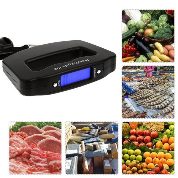 50kg Electronic Travel Luggage Scale (Black) - Image 8