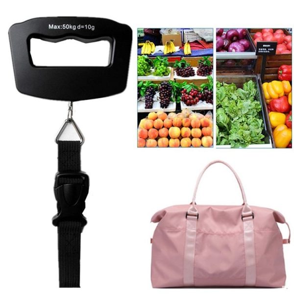 50kg Electronic Travel Luggage Scale (Black) - Image 9