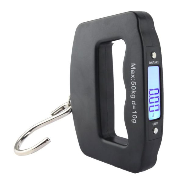 50kgx10g LCD Electronic Travel Luggage Hook Weight Scale (Black) - Image 3
