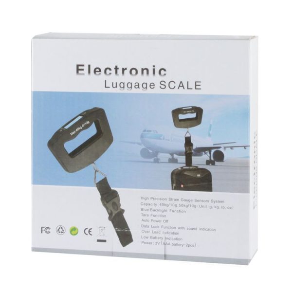 50kgx10g LCD Electronic Travel Luggage Hook Weight Scale (Black) - Image 6