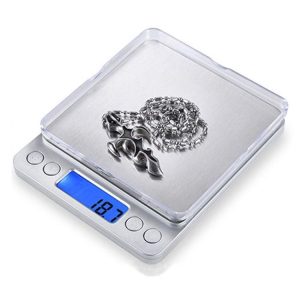 2000g x 0.1g Digital Electronic Balance Weight Scale (Silver)
