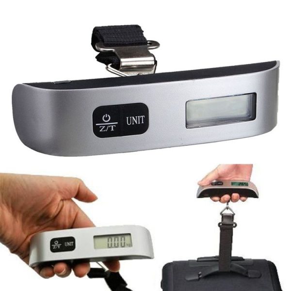 Mini Handheld Luggage Electronic scales with Zero and Tare (Black)