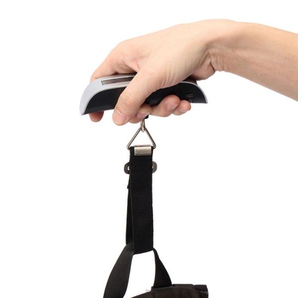 Mini Handheld Luggage Electronic scales with Zero and Tare (Black) - Image 6