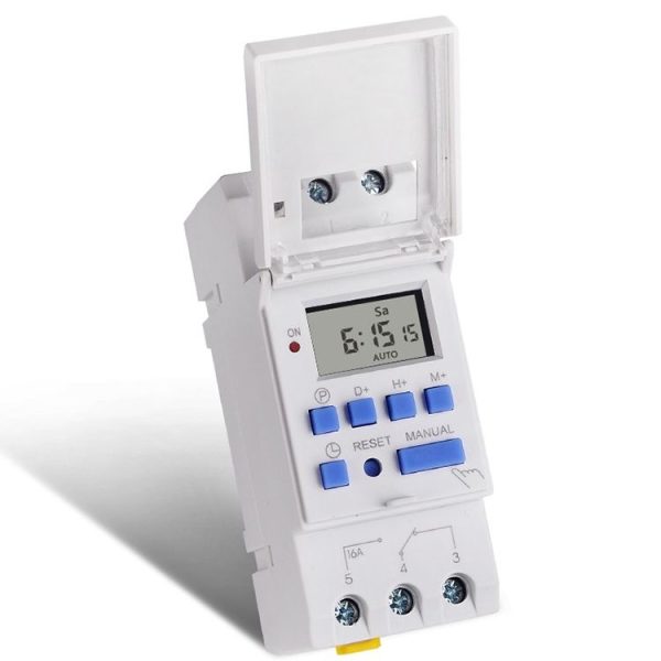 Multifunction Weekly Programmable Electronic Timer (White)