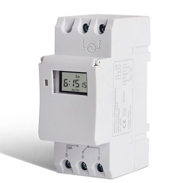 Multifunction Weekly Programmable Electronic Timer (White) - Image 4