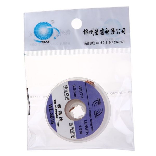 WL-3015 1.5m Soldering Tin Absorption Wire, Width: 3.0mm - Image 5