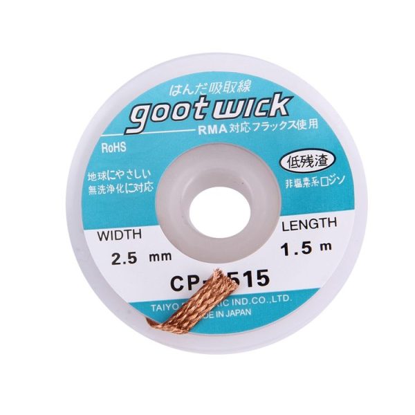 Goot Wick / Desoldering Wick 2515 (width: 2.5mm, length: 1.5m) - Image 2