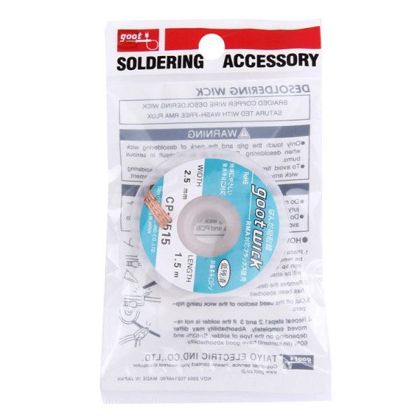 Goot Wick / Desoldering Wick 2515 (width: 2.5mm, length: 1.5m) - Image 5